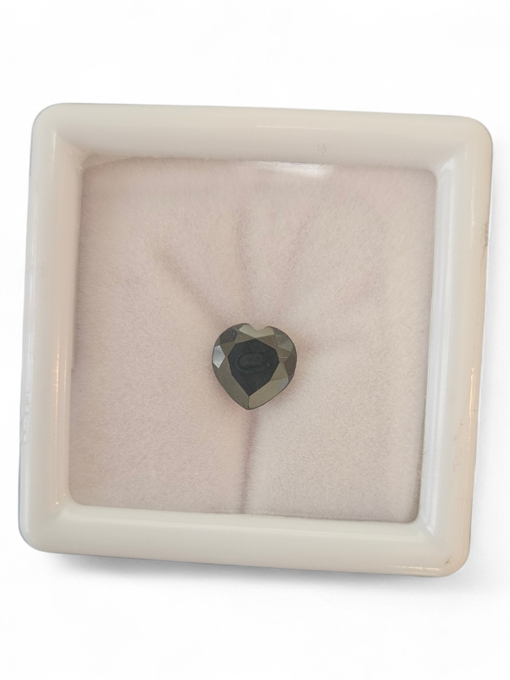 Black Spinel Heart Cabochon